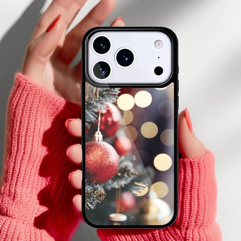 Чехол для телефона 'Рождественская елка Новый год' Арт для iPhone 17 16 15 14 13 Pro Max Задняя крышка для 12 11 Pro Coque