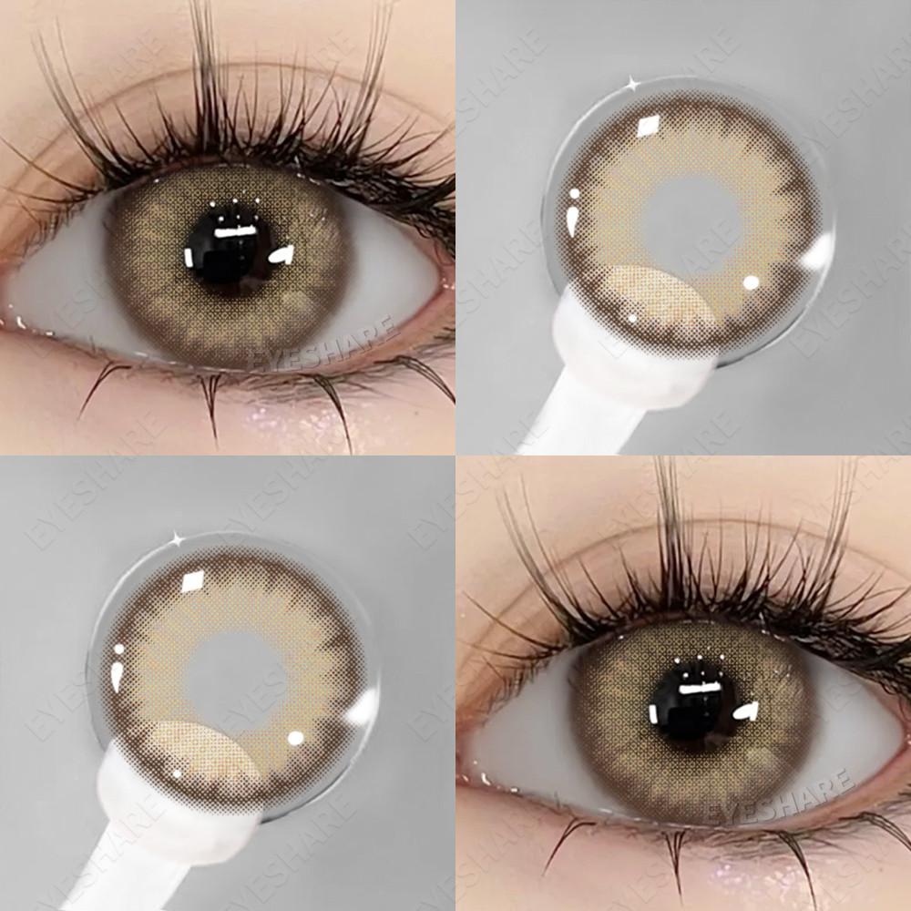 Eyeshare Fashion Colored Contact Lenses for Eyes 1pair Blue Eye Lenses Gray Contacts Cosmetic Contact Lenses Yearly