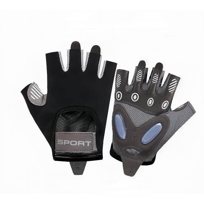Sports gloves half finger ice silk breathable wear-resistant fitness gloves