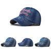 Denim Baseball Cap With Embroidery For Unisex Casual Summer Fashion