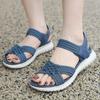2025 Summer New Sandals For Women Light Sports Style Comfortable Rubber Large Size Woven Shoes Versatile Breathable Casual