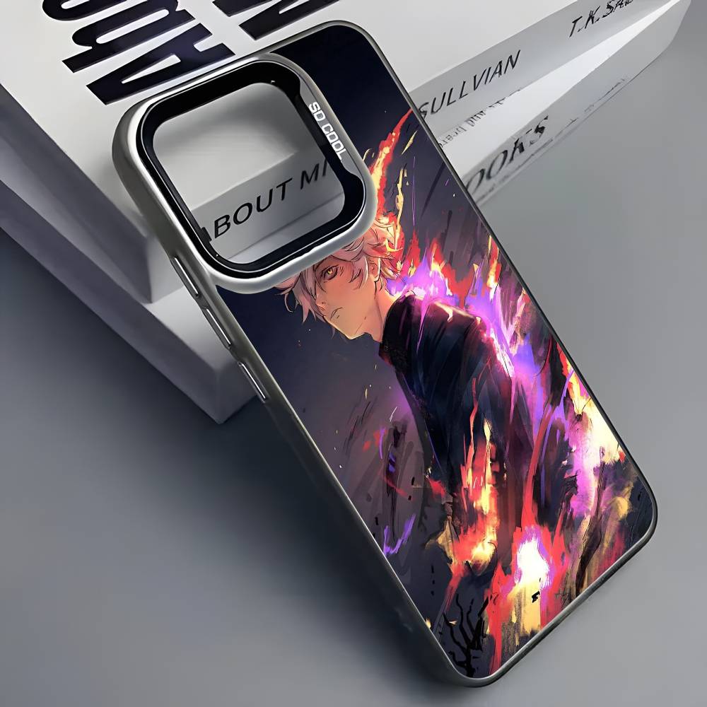Чехол для телефона с аниме Хеллс Парадайз Jigokuraku Для iPhone 16 15 14 13 12 11 Pro Max Серый Черный Матовый Лазерный Металлик Аврора Funda