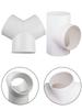 100mm T/Y Connector Duct Connector Quick Ventilation Tube Joint Coupler 3 Ways Splitter Pvc Extractor Fittings