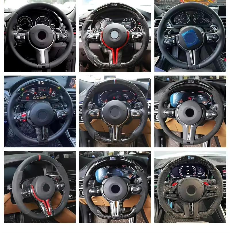 Upgraded high-quality carbon fiber steering wheel BMW F10 F07 F12 F13 F01 F20 M3 M5 F45 F30 E87 E90 E70 E84, EU warehouse, fast delivery