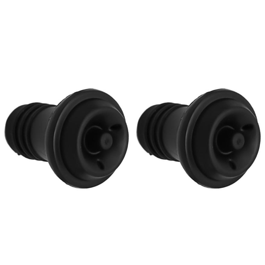 Vacuum Suction Bottle Stopper Wine Stopper Bar Accessories Air Lock Aerator Rubber Black Bottle Stopper Wine Fresh Saver Sealing