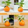 Ceramic Vase, Orange Vase for Home Decor,Decorative Vase Fruit Shape Vase Tabletop Decorative Vase Table Centerpieces Decoratio