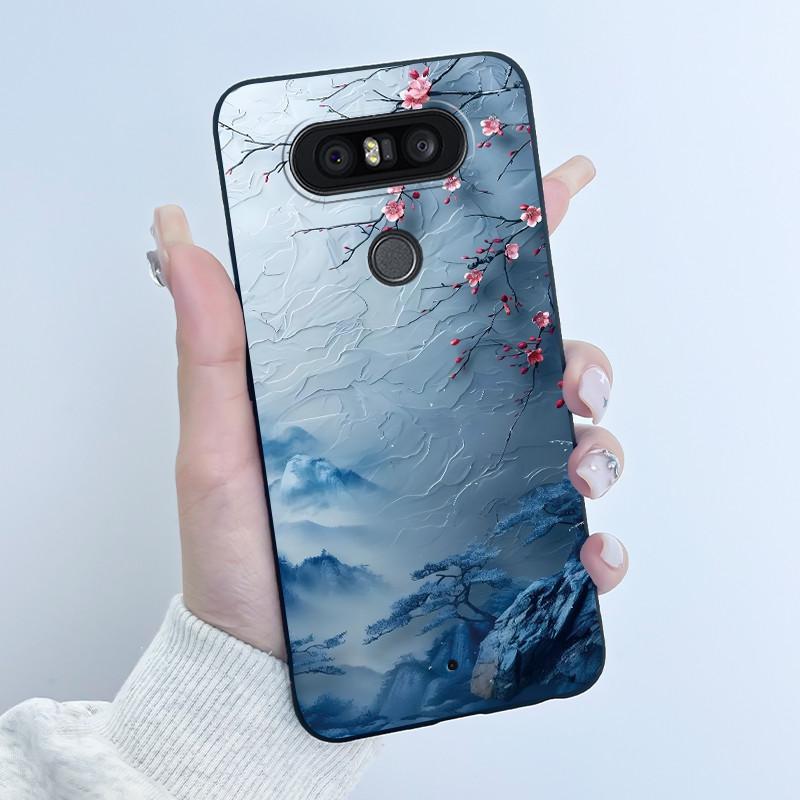 Милый Чехол Для LG Q8 Funda Модный Capa Coque Печатный Корпус Защитная Крышка Мягкий Силикон Мультяшный Черный Корпус