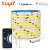 Tuya DC 5V USB COB LED Strip Light 320LEDs/M Wireless WiFi Remote Dimmable Cabinet TV Backlight Tape Alexa Google Voice Control