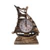 Lovely Sailboat Alarm Clock Mediterranean Desk Alarm Clock Retro Sailboat Sculpture  Office