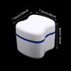 Bathroom Denture Cup Mouthguard Cleaning Container Denture Boxes Bath Dentures Container Denture Box for Travel Retainer