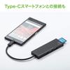 Sanwa Supply USB Hub Connection X 1 X 2 Card Reader Black Type-C (USB3.1/3.0 port/USB2.0 ports/SD card/microSD Included) USB-3TCHC16BK