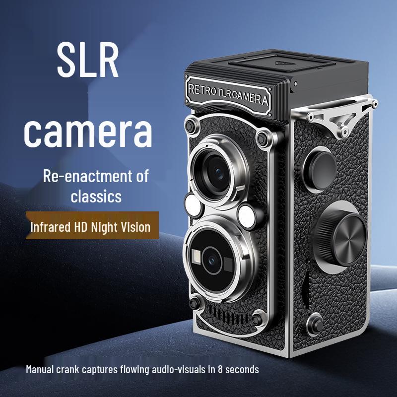 LK019 Retro Dual-Lens HD Digital Camera - Portable Student Travel Accessory