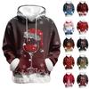 Women's Casual Fashion Print Long Sleeve Hooded Sweatshirt Top