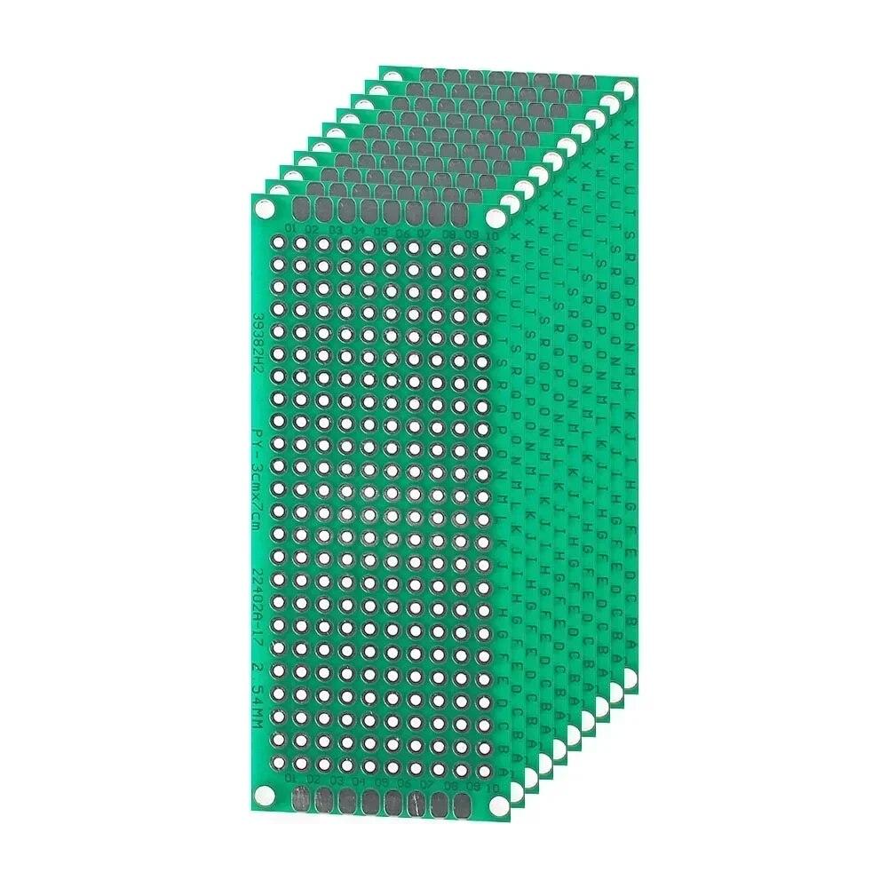 4-40 шт., универсальный макет печатной платы, двухсторонний макет 2x8, 3x7, 4x6, 5x7, 7x9 см, макетная плата, DIY электронный комплект