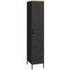 Metal Cabinet, Industrial Wardrobe with Adjustable Shelves for Bedroom, Garage and Office, Black