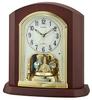 Citizen Table Clock Radio Clock Wooden Frame Rotating Decoration Brown CITIZEN 25.1x24.2x10.5cm 4RY702-N06