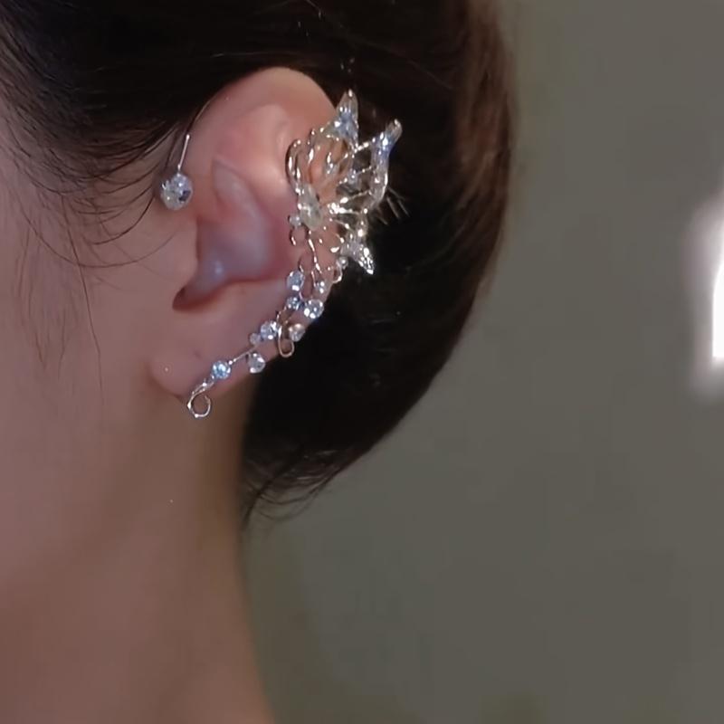 Женские модные серьги-бабочки Zicron без проколотой пригодной для носки серьги-эльфа