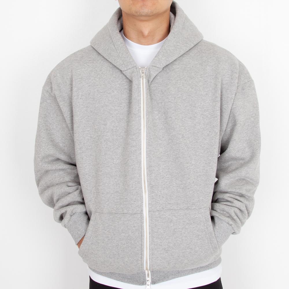 Худи на молнии Paciencia Plain Oversized с флисовой подкладкой