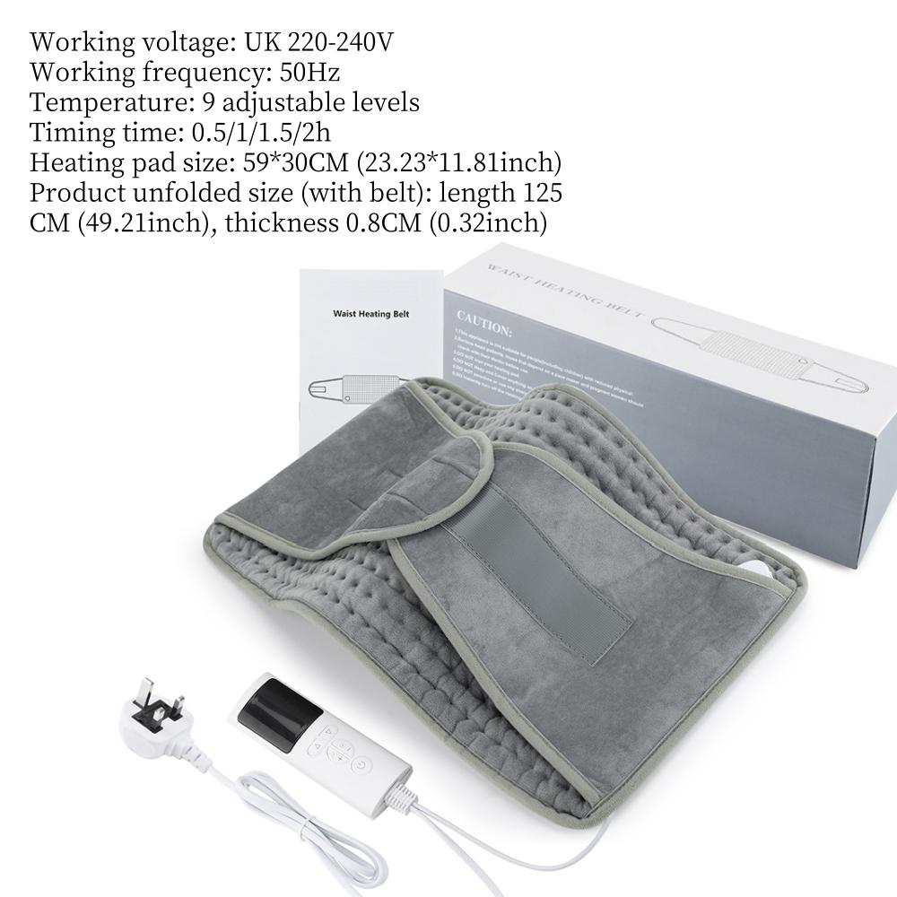 Waist Heating Pad Electric Hot Compress Women Menstrual Cramps Belt Washable Abdomen Back Warming Blanket 220V 110V Home Office