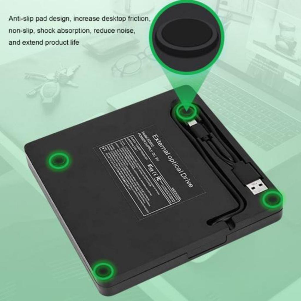 Надежный внешний привод Высокая скорость чтения Антивибрационный внешний DVD-привод Внешний USB 3.0 Привод для компакт-дисков