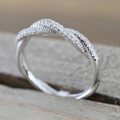 Кольца для помолвки Huitan Simple Design для женщин, роскошное кольцо с кристаллами и кубическим цирконием, высококачественные ювелирные изделия