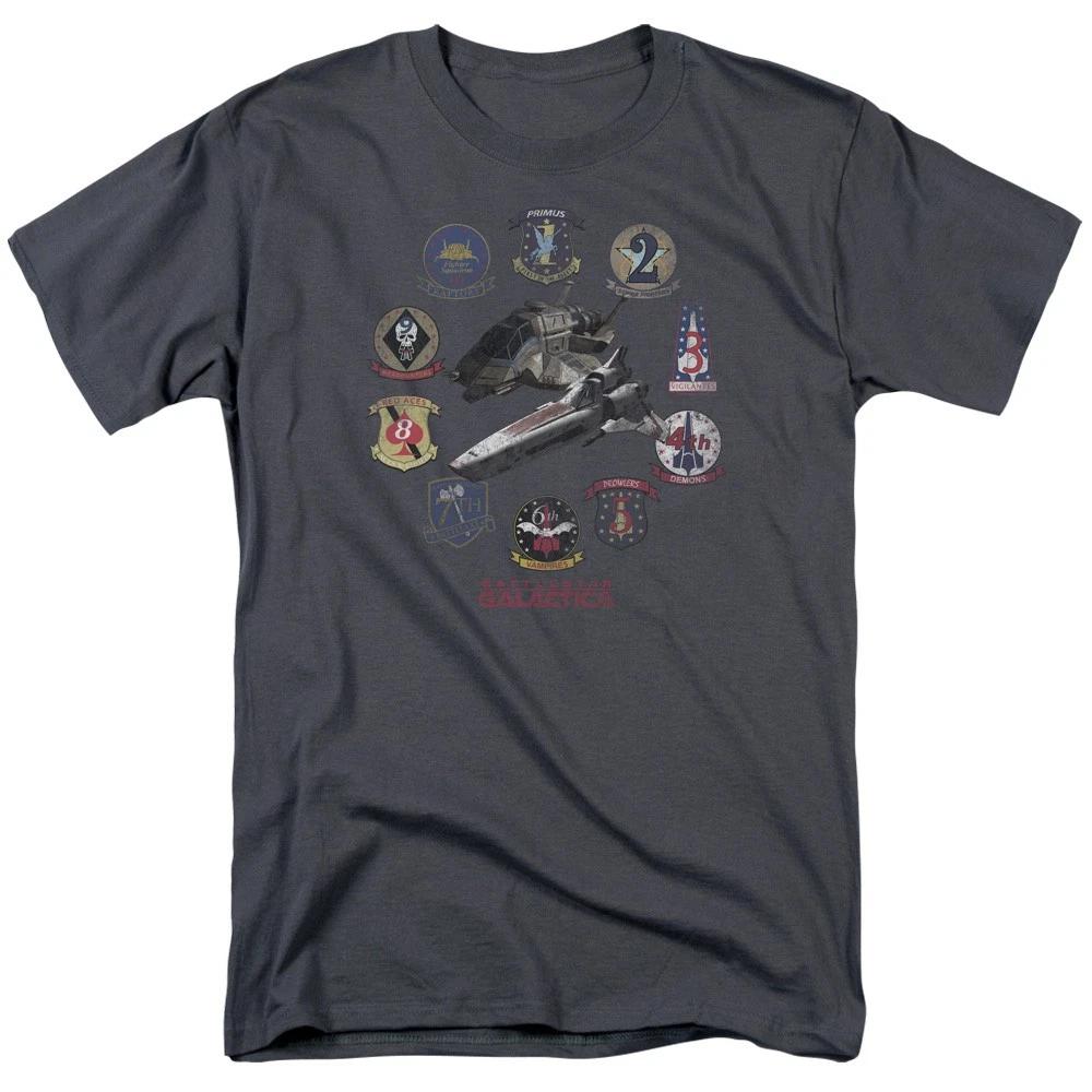 Battlestar Galactica - Badges - Unisex Short Sleeve Children's T-shirt - Gray