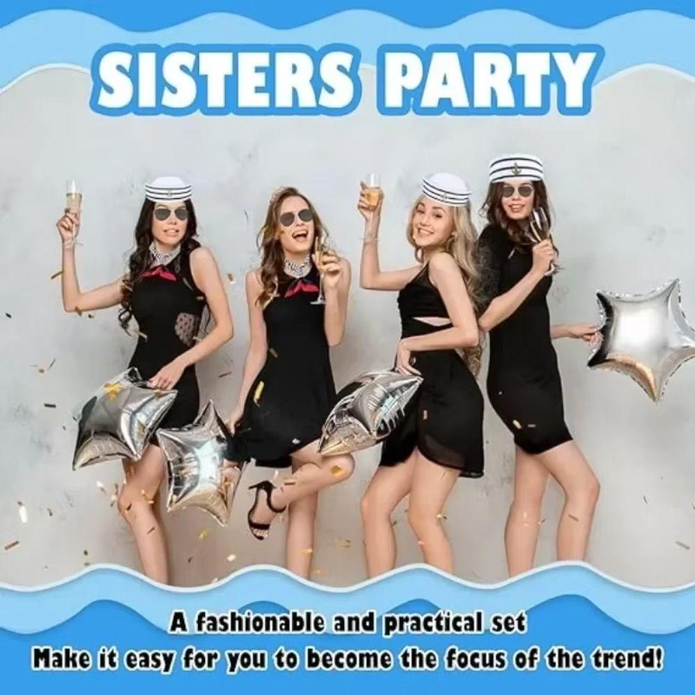 Нарядная Матросская Кепка для Корабля Темно-синий Шарф Матросская Шляпа Модная Шляпа Капитана Яхты Мужчины Женщины