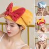 Super Absorbent Bath Cap Women's Quick Dry Cap Cute Bow Princess Towel Bath Cap Dry Hair Hat Bathroom Accessories
