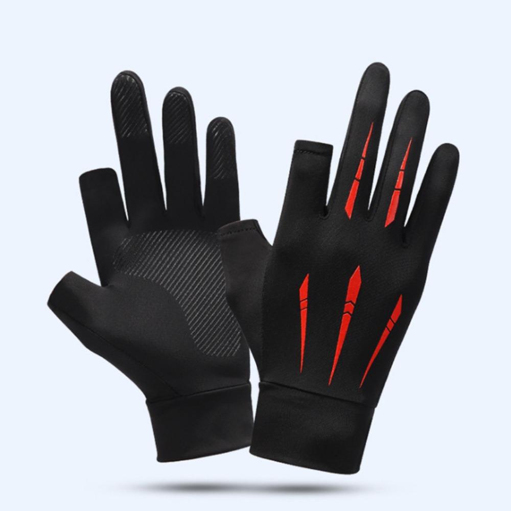 Anti-uv Ice Silk Fishing Gloves Highly Elastic Armguard 2024 Fitness Gloves Unisex