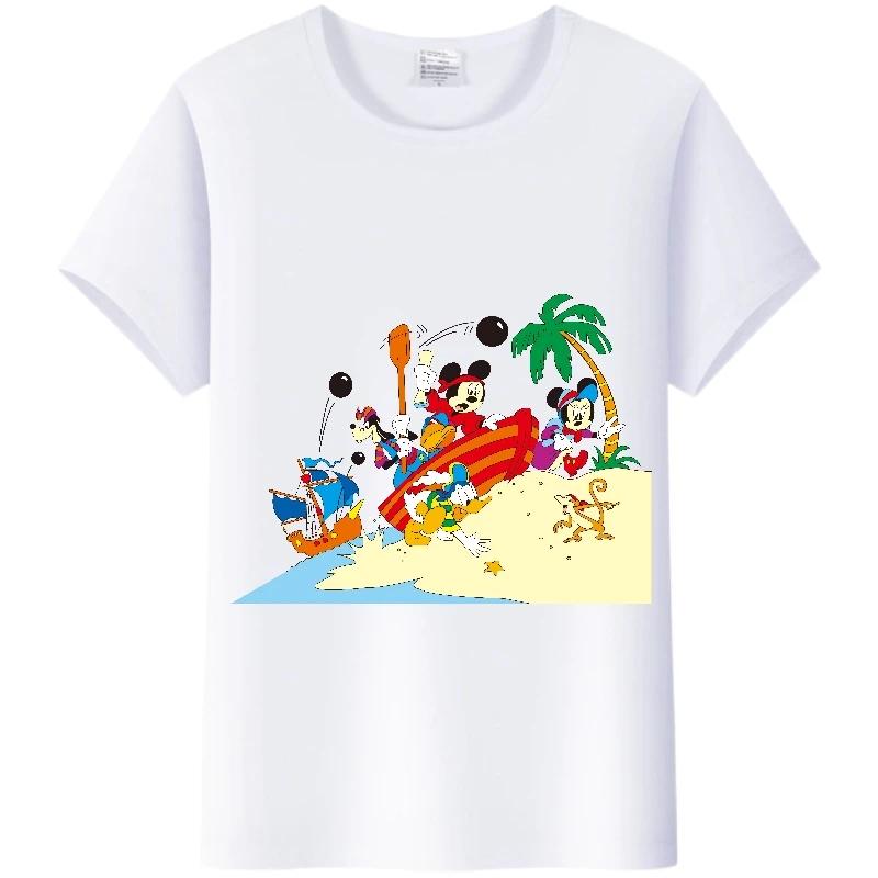 Kawaii Cartoon Mickey Mouse Loose Clothes Summer Blouses T-shirt White Gothic Tees Harajuku Tops Tshirt Unisex