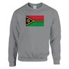 Толстовка - PIXELFORMA - Drapeau du Vanuatu - Gris - Manches longues - Col classique