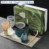 4/6/7PCS Japanese Matcha Blender Set with Bamboo Whisk Matcha Brush Teaspoon Kiln for Beverage Shop DIY Tea-Making Tools