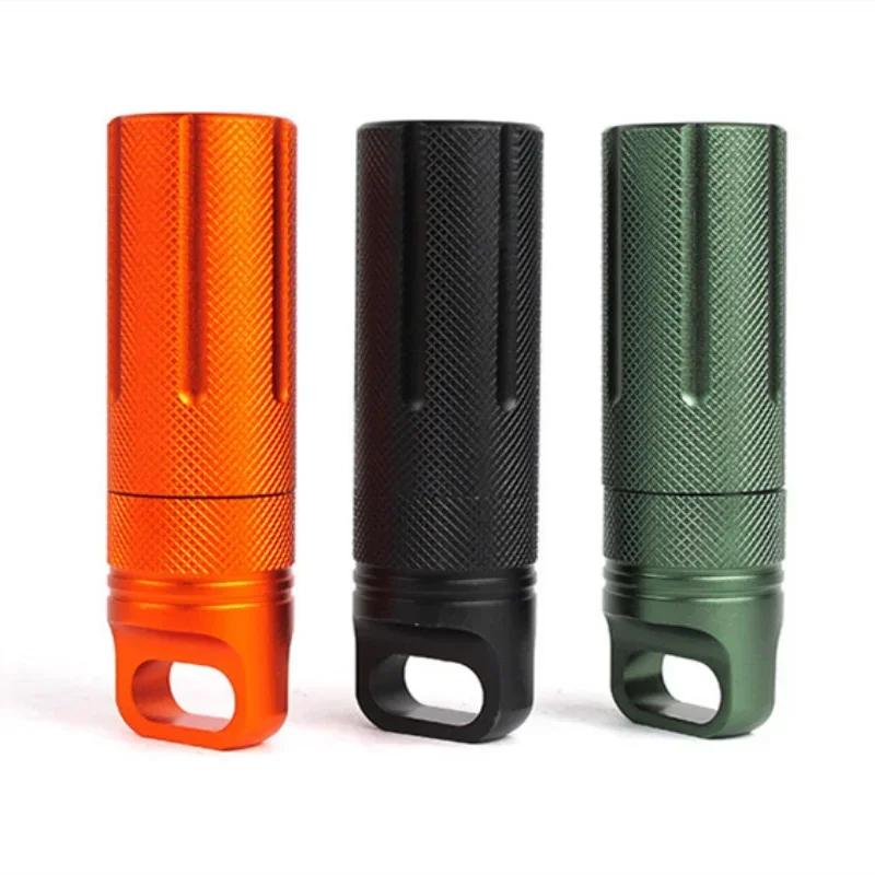 Водонепроницаемая коробка для таблеток из алюминиевого сплава, чехол для хранения на открытом воздухе, для кемпинга, пешего туризма, охоты, многофункциональная герметичная капсула, аптечка