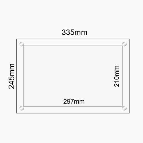 WeColor Acrylic Photo Frame, A4 Size, with Stand, Wall Mountable, Photo Frame, Poster Frame, Permit, Certificate, and Invoice Issuance