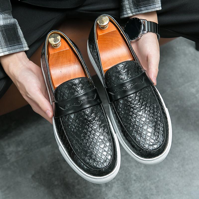 Модная мужская кожаная повседневная обувь, мужские мокасины без застежек, модные мокасины, удобная мужская обувь для вождения, универсальная обувь для отдыха и прогулок