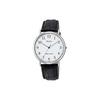 [Citizen Q&Q] Часы аналоговые водонепроницаемый кожаный ремешок Q996-304 мужские белые