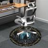 1PC The One Ring Office Round Rug, Non-slip, Soft and Durable Office Rug for Interior Decoration, Perfect for Office yy250915135