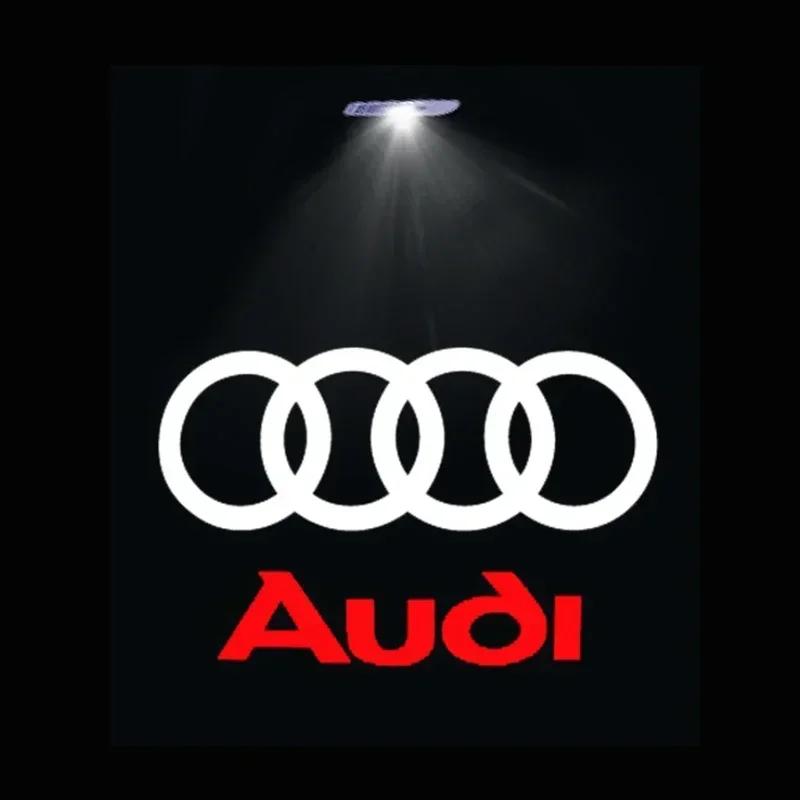 Для Audi A GBLed Логотип на дверь автомобиля Световой приветственный свет Для Audi A4 B5 B6 B7 B8 B9 A1 A3 8V 8P 8L A6 C5 C6 C7 A5 A7 A8 Q3 Q5 Q7 TT S3 S6 Sline Quattro
