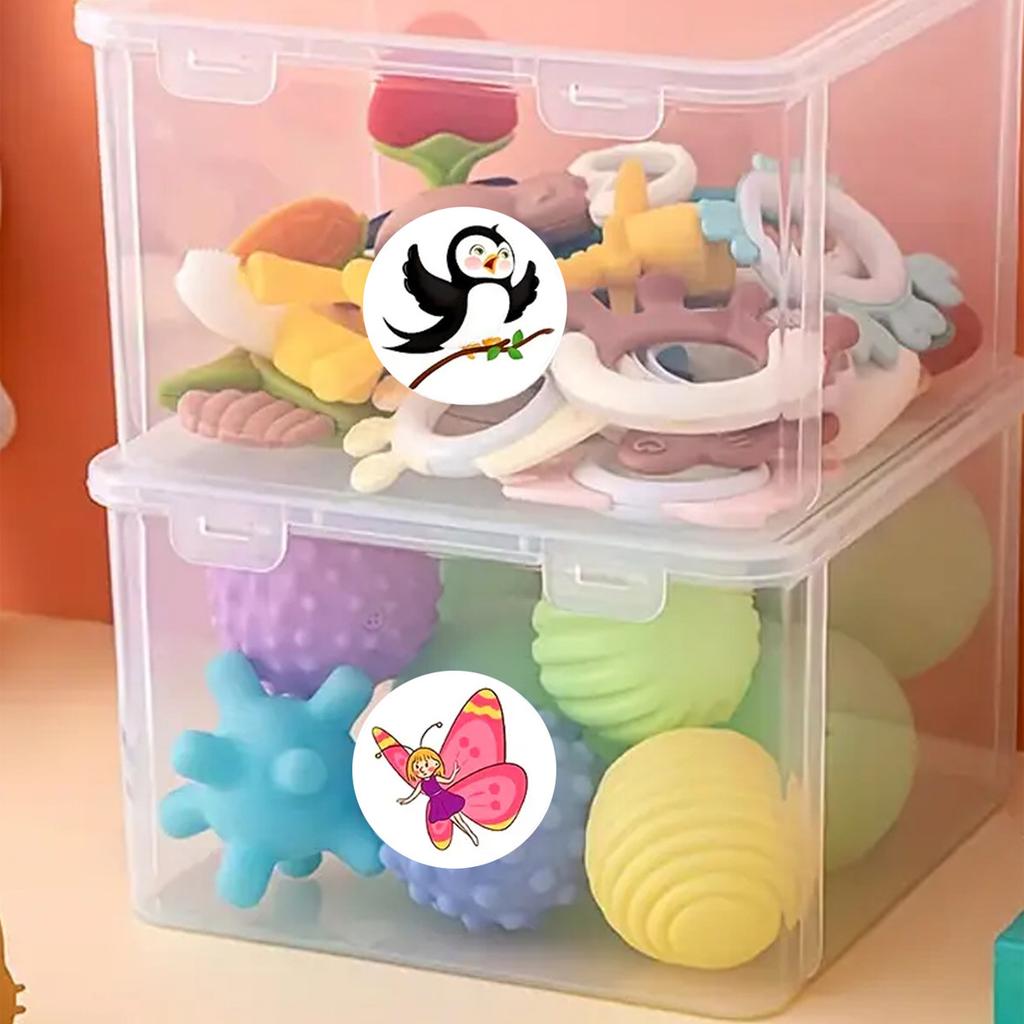 1000pcs/2rolls Cartoon Stickers Cute Animal Reward Labels Stationery Thank You Gift Decoration Water Cup Scrapbooking Stickers