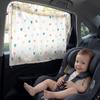 Cute Cartoon Window Shade Suction Cup Car Window Cover Universal Sunshade Curtain  Car Interior