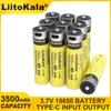 LiitoKala Lii-35S Новый Type-C 5 В Вход 3,7 В 18650 3500 мАч Емкость перезаряжаемый литиевый USB аккумулятор для игрушечной клавиатуры
