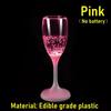 Светодиодные светящиеся бокалы для вина, шампанского, сувениры для вечеринок для взрослых, цветные пластиковые бокалы для шампанского, светящиеся стаканы, 1 шт.