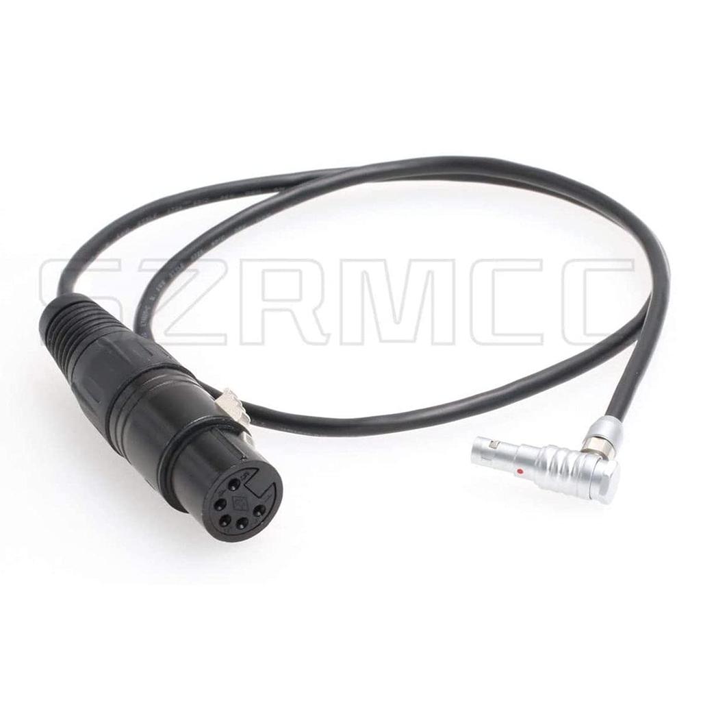 SZRMCC XLR Female to Right Angle 00BArri Audio Input Cable for Alexa Mini and ZCAME2 Cameras Angle 5-Pin 5-Pin (Right 60cm)