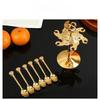 European Entry Lux Swan Spoon Holder Suit Household Coffee Spoon Cake Spoon Tableware Table Decoration