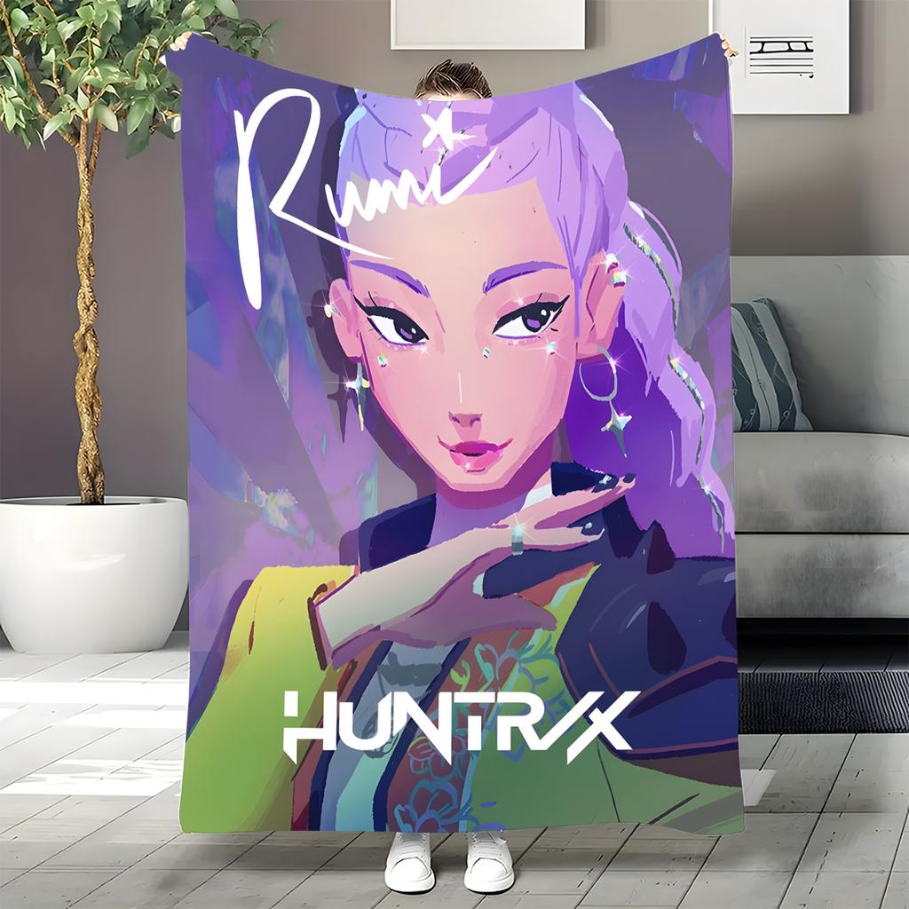 Flannel Digital Printed Blanket Conditioning Blanket Sofa Blanket Girl Gift