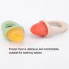 Детская силиконовая форма для эскимо с ручками, 4-гнездная мини-форма для мороженого для облегчения прорезывания зубов, форма для замороженных угощений для малышей и детей