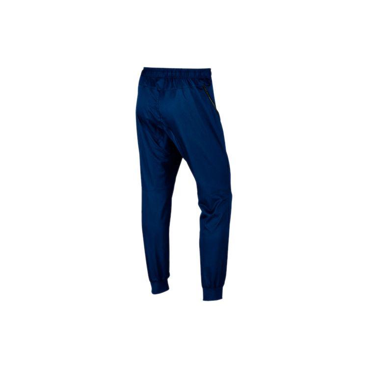 Nike Трикотажные спортивные штаны с манжетами, мужские, синие 805099-414