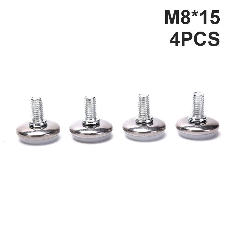 4шт M6 M8 15/20/25 мм Регулируемые стальные ножки для мебели Противоскользящее основание стола