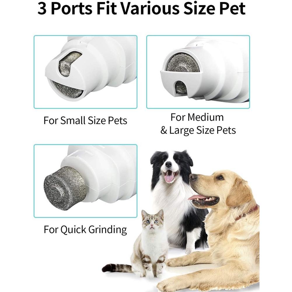 Electric Pet Nail Grinder Painless Paws Grooming and Smoothing Cat Nail Grinder Rechargeable for Small Medium Large Dogs Cats
