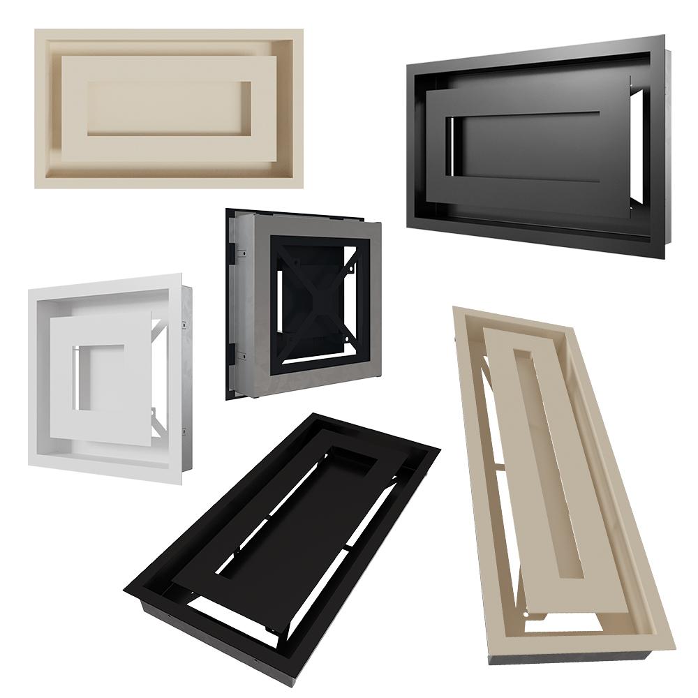 Крышка вентиляционная WIND 22x22 графит